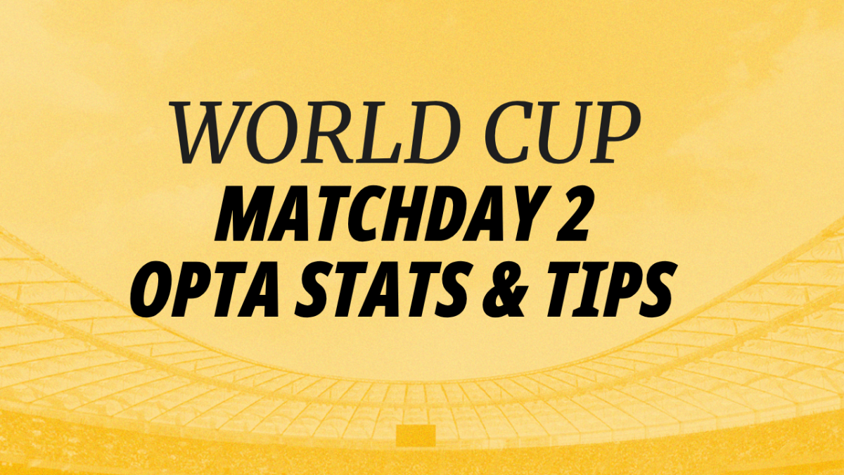 Image for World Cup Matchday 2 Opta stats and tips